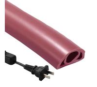 Floor Electrical Cable Cover,Floor Cable Cover - Flexible PVC Conduit, Fire Retardant Cable Protector | Self Adhesive Cable Shutdown Floor for Home Cable Management, for