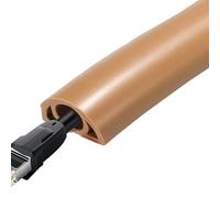 Floor Electrical Cable Cover,Floor Cable Cover | Flexible PVC Conduit, Fire Retardant Cable Protector | Self Adhesive Cable Shut Off Floor for Home Cable Management, for