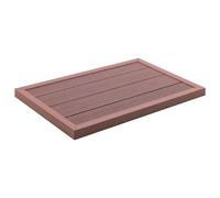Floor Element WPC Brown 101x63x5.5cm Outdoor Non-Slip Deck Panel Water-Resistant