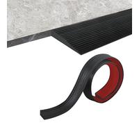Floor Elevation Threshold, Rubber Threshold Ramp, Ramp for Robot Vacuum Cleaners, Load 800 kg, Self Adhesive Ramps for Wheelchair, Stroller, Scooter (Black, 200 x 8 x 2.5 cm)