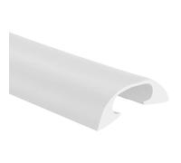 Floor Extension Cord Hider, 3.3ft Cable Protector, Self Adhesive Cord Protectors, Prevent Cable Trips for House, Office, Gymnasium, Warehouse(White,3.3 * 0.9cm/1.3 * 0.35in)