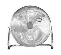 Floor Fan,18" Pedestal Fans Powerful Fan with 3 Speeds, Adjustable Head, Standing Metal Pedestal with Powerful Circulation, Room Fan Ideal for Indoor & Outdoor use Home, Gym, Office, Garage (Silver)
