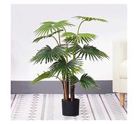 Floor Fan, Fake Plants Green High-end Artificial Small Fan Sunflower, Lazy Green Plants, Artificial Potted Plants That Don’t Need Care, 90 cm. Artificial Bonsai