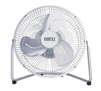 Floor Fan - High Velocity Chrome Metal Air Circulator with Adjustable Tilt & 3 Speed Settings | Heavy Duty Grow, Greenhouse Room, Hydroponic & Industrial Ventilation Fan (9 Inch)