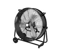 Floor fan Industrial Electric Fan 24" High Velocity Drum Fan 8100 CFM 3-Speed Industrial Heavy Duty Metal Shop Fans(Black)