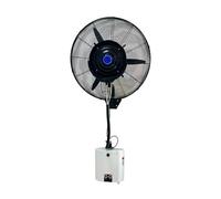 Floor Fan, Outdoor Wall Mount Fan with 3 Speeds, Misting Fan with 15L Water Tank, Ideal for Patio, Outside Restaurant, Factory Workshop(71cm/28in)