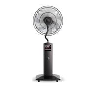 Floor Fan, Pedestal Oscillating Fan, Standing Misting Fan with 3-Speed, Intelligent Control Electric Fans for Home, Living Room, Study, Office(Black)