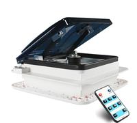 Floor Fan,RV Roof Vent Fan with Rain Sensor and LED Light, 12V Two-Way Ventilation for Motorhome Camper Van Trailer Bathroom