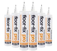 Floor-Fix Pro All in One Micro Precision Injector Kit Bonding Adhesive - For Loose & Hollow Tiles, Wood, LVT & Laminate - Includes a Reusable Syringe Adapter & Patented Customisable Tip (6)