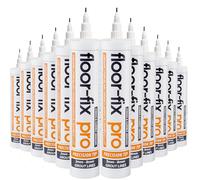Floor-Fix Pro All in One Micro Precision Injector Kit Bonding Adhesive - For Loose & Hollow Tiles, Wood, LVT & Laminate - Includes a Reusable Syringe Adapter & Patented Customisable Tip (12)