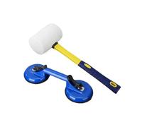 Floor Fixer Tool Glass Lifting Suction Cups Kit Rubber Mallet Hammer for Laminate Floor Repair