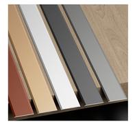 Floor Flat Divider Strip 3×90cm/35.4" Transition Strip for Wood to Tile, Doorway Edge Trim, Various Colors and Sizes, Scratch-Resistant and Wear-Resistant, Easy to Clean(White,1.0cm/0.39in)