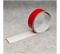 Floor Flat Transition Strip, Peel and Stick Door Bar, Doorway Edge Trim for Joining Floor Gaps and Thresholds(White,5cm/0.16Ft x 5m/16.4Ft)