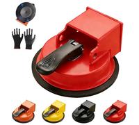 Floor Gap Fixer Tool, Heavy Duty Floor Gap Fixer Suction Cup Tool, Adjustable Height Setter for Vinyl, Wood, Laminate Floors - Perfect for Leveling & Closing Gaps in Your Home (Red,No hammer)