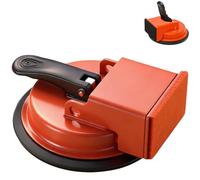 Floor Gap Fixer Tool, Heavy Duty Suction Cup Floor Gap Repair Tool Kit with Rubber Mallet, Reusable Sticky Pads, for Laminate, Vinyl Plank, Hardwood (Orange)