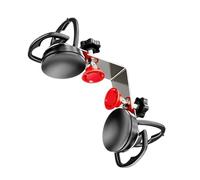 Floor Gap Fixer Tool - Professional Adjustable Seamless Heavy Duty Floor Clamp with Double and Four Suction Cups, Steel Construction | Size Double 15x15x4cm 210g Four 20x20x8cm 330g Ideal for Granite