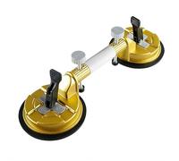 Floor Gap Fixer Tool Suction Cup Heavy Duty Aluminum Vacuum Glass Puller,Floor Gap Repair Kit with Suction Cup Tool and Rubber Mallet for Floating Wood Floors (Yellow)