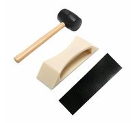 Floor Gaps Fixer Tool, Nylon Woodworking Tapping Block Reusable Laminate Flooring Tools for Repairing Wood Floor Crevices and Misalignments (3-Set C)