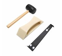 Floor Gaps Fixer Tool, Nylon Woodworking Tapping Block Reusable Laminate Flooring Tools for Repairing Wood Floor Crevices and Misalignments (3-Set A)