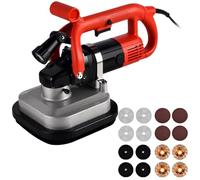 Floor Grinder and Polisher Machine, 6-Speed Adjustable, 4-Axis Head, with Auxiliary Handle, Diamond Wheel, Extension Rod, for Concrete Cement Marble