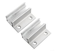 Floor Guide 2pcs, Automatic Door Anti-Sway Device, Adjustable Floor Wheel for 8-12mm Glass Sliding Door Frameless Door Positioner