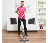 Floor handheld Spray Mop Water Spraying Cleaner Flat Mop with Reusable Microfiber Pad Multi Mops with Refillable Bottle for Marble, Hardwood, Tile, Laminate, Ceramic Floors (Grey)