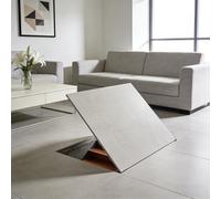 Floor HatchHidden Wine Cel Door Recessed Access Hatch for Basement/C 25"x35" Includes Suct Cup Opener & Secure