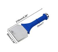 Floor Installation - Non-Slip Wide Round Head Professional Carpet Fitting Bolster Chisel for Chrome-Plated Forged Shock-Absorbing Handle Blade Stair 90mm Steel (1 pc)