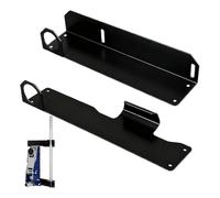 Floor Jack Holder - Reinforced Metal Base Structure, Tool Support Hanger Frame, Stable Mount System Design, Reliable Wall Storage Solution Accessory | for Shop Maintenance Garage Work Station Concrete