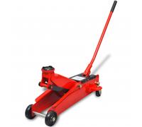 Floor Jack Low-Profile 3 Ton Red Cast Steel 635x255x158mm 140-432mm Hydraulic EZ