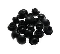 Floor Jack Plug RLECS 20PCS 8mm Black Rubber Jack Oil Filler Plugs Hydraulic Filler Bung Floor Jack Fuel Tank Rubber Filling Plug for Fuel Tank Filling Hole