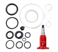 Floor Jack Seal Kit - 15-Piece Hydraulic Jack Oil Seal Repair Kit, 3 Ton HorizontalJack O Ring Set, Rubber Replacement Parts & Accessories for Automotive Garage Tools