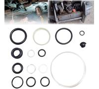 Floor Jack Seal Kit, 15pcs Floor Jack Parts, O-ring Horizontal 3 Ton Jack Oil Seal Complete Set Repair Kit Jack Accessories Oil Seal Ring Small Accessories Car Automotive Repair Tool