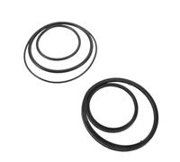 Floor Jack Seal Repair Kit 6pcs with Rubber Rings for Trolley Jacks | Multi Size Options, Black Rubber Parts, Spare Components Included, for Home Repair and Warehouse Maintenance