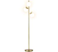 Floor Lamp 3-Globe Metal Gold Tone 169cm Modern Tree Standing LightOpaqueGlobes