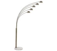 Beliani 5 Light Metal Floor Lamp Gold Flinders