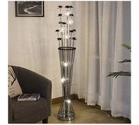 Floor Lamp for Bedroom Living Room, Large Modern Aluminium Flower Vase Table Floor Lamps/Fashion Table Lamp - Black Home Lounge Decoration S