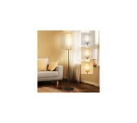 Floor Lamp for Living Room, Floor Standing Lamp with Pull Chain Control, 3 Color Temperatures 2700k-6500k Tall Lamp, LED Stand Lamp with Linen Shade