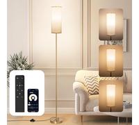 Floor Lamp for Living Room, Standard Tall Lamp with Remote, APP, Foot Switch, 3 Color Temperatures Dimmable, Modern Reading Light for Bedroom Office Dorm Room (Gold)