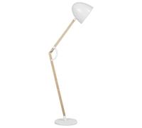 Beliani Floor Lamp Hetton Adjustable Wood White