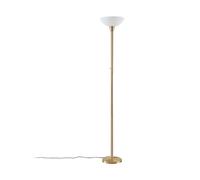 Floor Lamp 'Ignacia' in Gold Made of Metal for e.g. Living Room & Dining Room (1 Light Source, E27) from Lindby | Standard Lamp, Uplighter