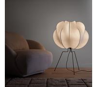 Floor Lamp in Iron and Resin Oï White