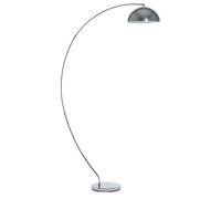 Beliani Floor Lamp Metal Silver Chromed E27 Living Room, Kama