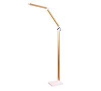 Floor Lamp LED Modern Living Room Bedroom Bedside Study Learning Eye Reading Light Touch Five Speed Dimming Toning (Size : Gold)