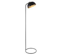 Floor Lamp Light - Matt Black & Antique Brass Paint - 10W LED E27 -Complete Lamp Loops Black One Size