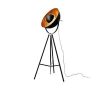 Floor Lamp 'Mineva' (Modern) in Black Made of Metal for e.g. Living Room & Dining Room (1 Light Source, E27) from Lindby | Standard Lamp