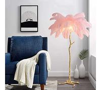 Floor Lamp, Modern Standing Lamp with Feather Shade, Dimmable Bright Standing Tall Mood Lighting, Tall Lamp for Home Office Reading Working It's so Kind of You