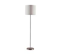Floor Lamp 'Parsa' (Young Lifestyle) in White Made of Textile for e.g. Bedroom (1 Light Source, E27) from Lindby | Standard Lamp