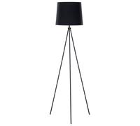 Beliani Floor Lamp Sambra Metal Black, Black