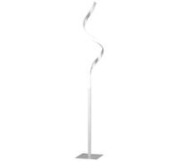Floor Lamp Spiral Metal 147cm Silver LED Adjustable 3-Temp Modern Livingroom XL